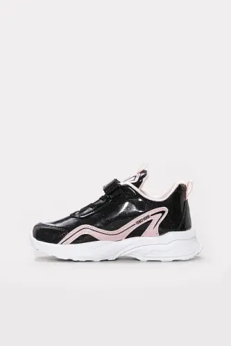 Kız Çocuk Sneaker Ayakkabı 615XCA1907 - Sıyah Pudra - 3
