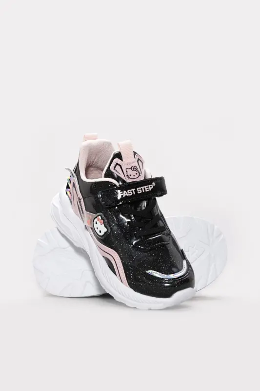 Kız Çocuk Sneaker Ayakkabı 615XCA1907 - Sıyah Pudra - 4