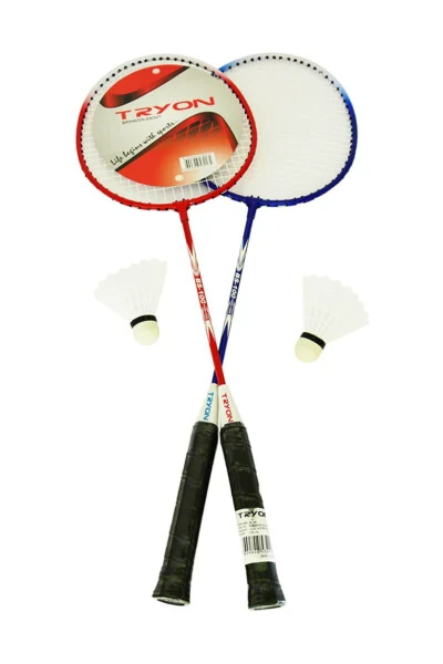 Unisex Sports Equipment - Tryon BS100 2 Rackets 2 Balls Badminton Racket Set - Tryon-BS100 - TRYON