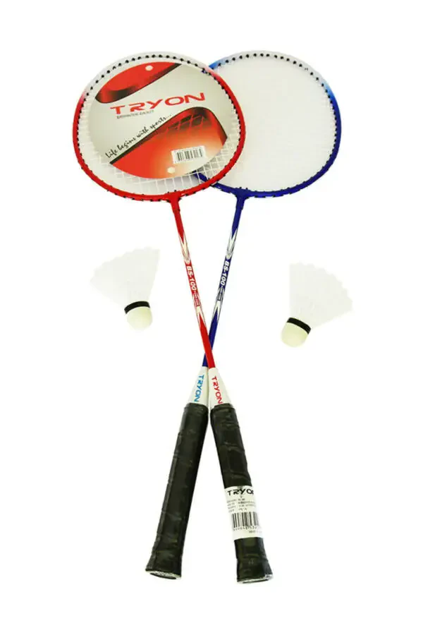 Unisex Sports Equipment - Tryon BS100 2 Rackets 2 Balls Badminton Racket Set - Tryon-BS100 - 1