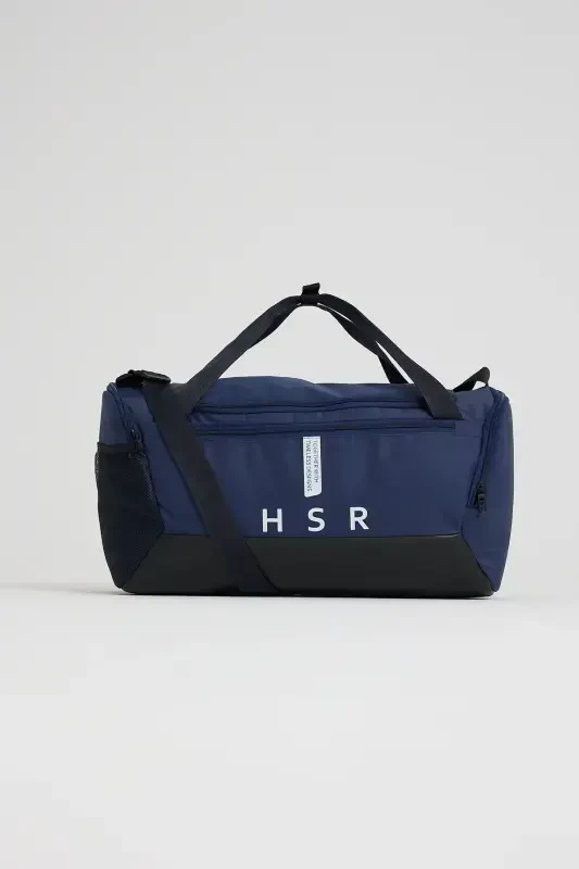 Unisex Sports Fitness and Travel Bag with Shoe Compartment - Navy Blue - 1