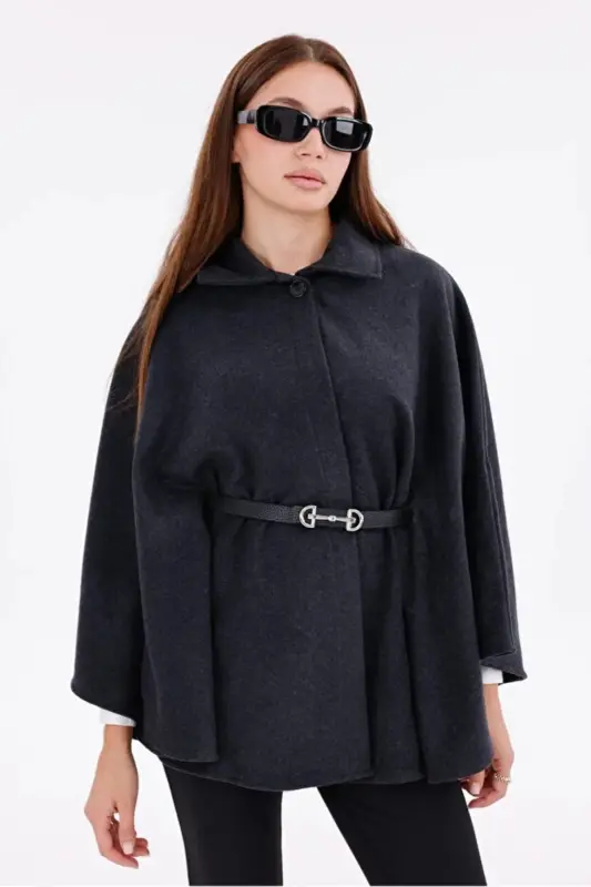 Unisex Stone Cotton Turtleneck Sweatshirt Slim Fit Turtleneck Sweater-Stone - 2