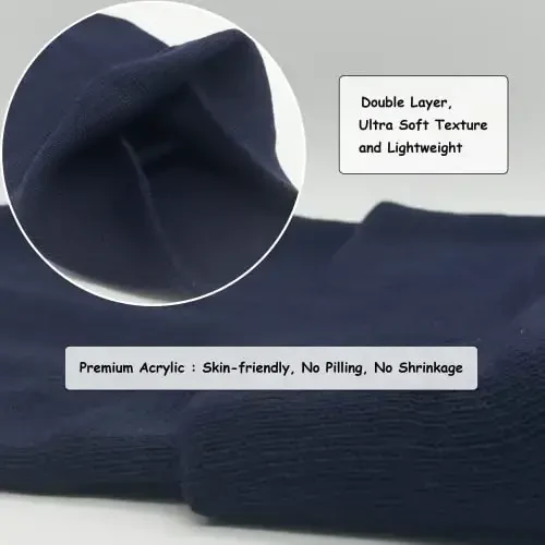 Unisex Triko Yumshoq Issiq Manjetli To'qilgan Shlyapa Qishki Kamuflyaj Erkaklar Ayollar uchun Shlyapalar - 5