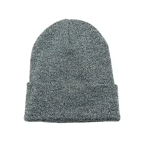 Unisex trikotaj yumshoq iliq manjetli shapka qishki kamuflyaj erkaklar va ayollar uchun shapkalar - 3