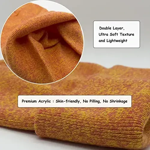 Unisex Trikotaj Yumshoq Issiq Qisma Bilan Beanie Shlyapa Qishki Kamuflyaj Erkaklar Ayollar uchun Shlyapalar - 5