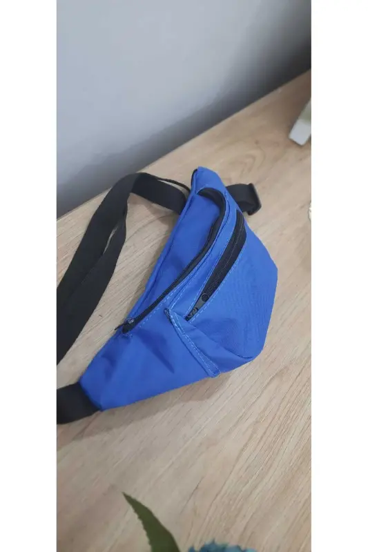Unisex Turkuaz Ikki Bo'limli Yelka va Bel Sumkasi - 2
