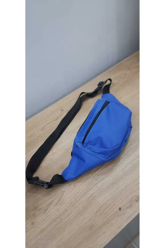Unisex Turquoise Two-Compartment Shoulder and Waist Bag - 3