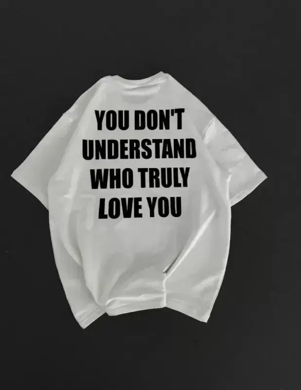 Unisex Velosiped Yoqali Bosmali Katta O'lchamli Futbolka - Oq - 2