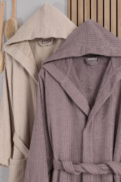 Unisex Verona Bay & Bayan Pamuk 2-Pack Striped Hoodie - GÜVENAL (1)