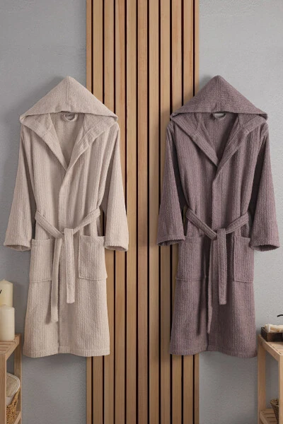 Unisex Verona Bay & Bayan Pamuk 2-Pack Striped Hoodie - 3