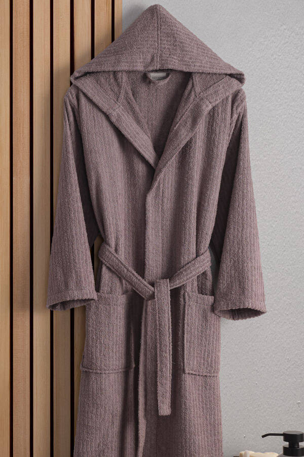 Unisex Verona Bay&Bayan Pamuk 2'li Çizgili Kapüşon - 10