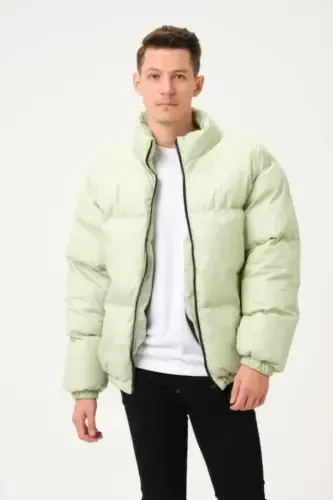 Unisex Ветрозащитная Непромокаемая Куртка-Бомбер Oversize Водоотталкивающая - СВЕТЛО-ЗЕЛЕНЫЙ - 6