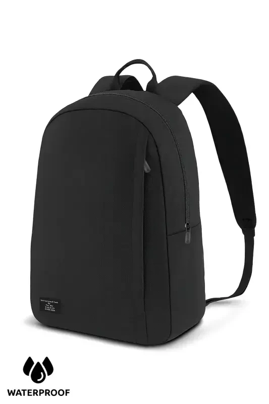 Unisex Waterproof Black Everyday Travel and School Backpack - 1