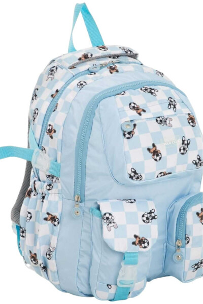 Unisex Waterproof Checkered Colorful Backpack School Bag - 2