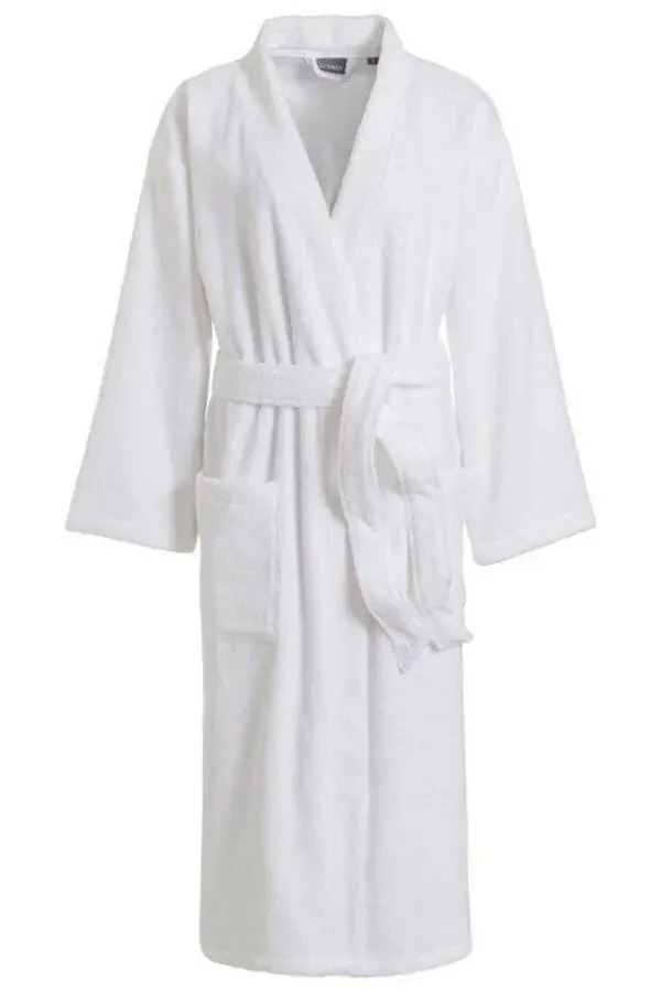 Unisex White Bathrobe - 3
