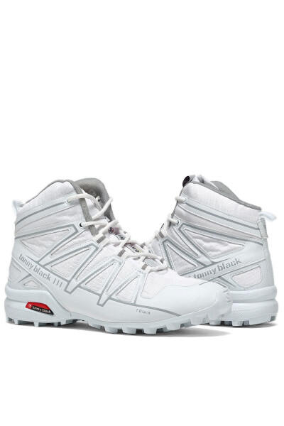 Unisex White Comfortable Fit Trekking Boots - 5