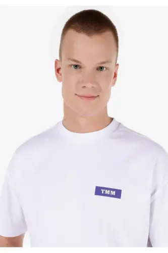 Unisex White Lilseb Slogan T-Shirt - 8