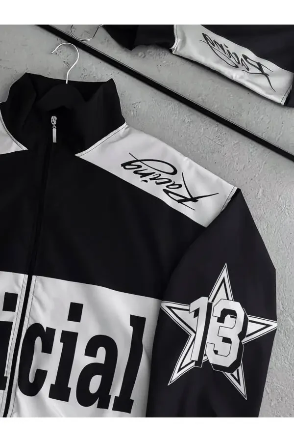 Unisex White Official Digital Printed Waterproof Raincoat & Windbreaker - 1