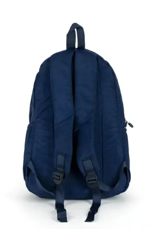 Unisex Wrinkle Waterproof Fabric Large Size Multi-Compartment School and Travel Backpack cty-lbn-101-Navy Blue - 6