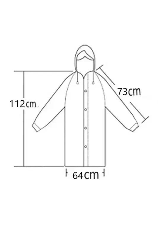 Unisex Yellow Eva Fabric Waterproof Windproof Raincoat-Yellow - 8