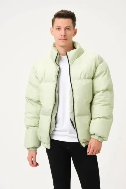 Unisex yomg'ir o'tkazmaydigan shamolga chidamli bomber katta o'lchamli kurtka palto suv o'tkazmaydigan - och yashil - 6