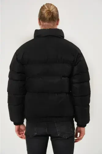 Unisex Yomg'ir Shamol O'tkazmaydigan Bomber Katta O'lchamli Kurtka Palto Suv o'tkazmaydigan Qora-YORQIN QORA - 5