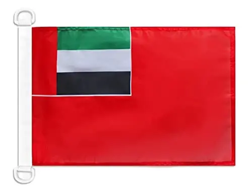 United Arab Emirates Civil Ensign NAUTICAL Flag 18'' x 12'' - Emirati merchant flags 30 x 45 cm. - Banner 12x18 in for boat - AZ FLAG 