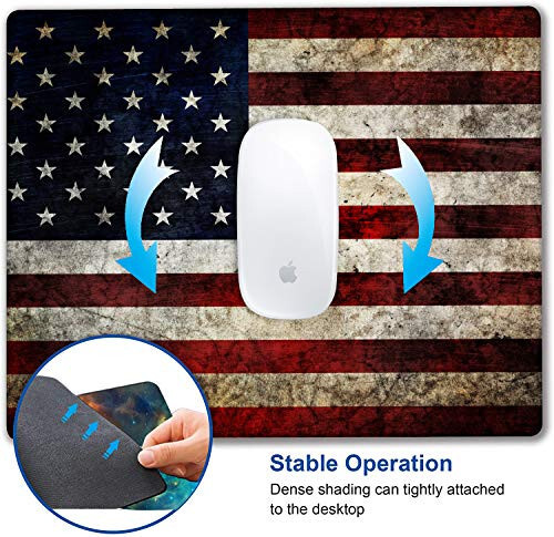 United States National Flag Mousepad Non-Slip Rubber Base Mouse Pads for Computers Laptop Office Desk Accessories Mouse pad (National Flag, 1pc) - 6