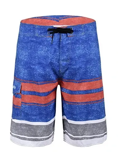 Unitop erkaklar uchun taxta shortilar Yozgi ta'til Surf Trunks Tez quriydi - UNITOP