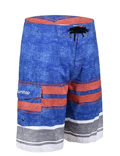 Unitop erkaklar uchun taxta shortilar Yozgi ta'til Surf Trunks Tez quriydi - UNITOP (1)