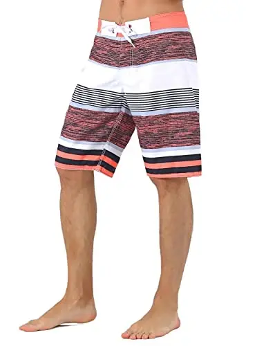 unitop Men's Board Shorts Summer Holiday Surf Trunks Quick Dry - 3