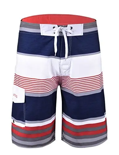 unitop Men's Board Shorts Summer Holiday Surf Trunks Quick Dry 
