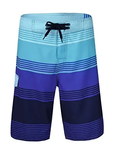 unitop Men's Board Shorts Summer Holiday Surf Trunks Quick Dry 