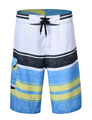 unitop Men's Board Shorts Summer Holiday Surf Trunks Quick Dry 