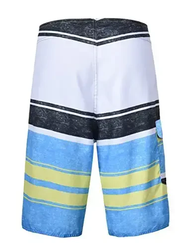 unitop Men's Board Shorts Summer Holiday Surf Trunks Quick Dry - 3