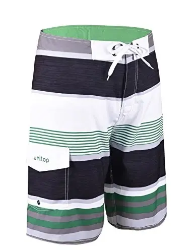 unitop Men's Board Shorts Summer Holiday Surf Trunks Quick Dry - UNITOP (1)