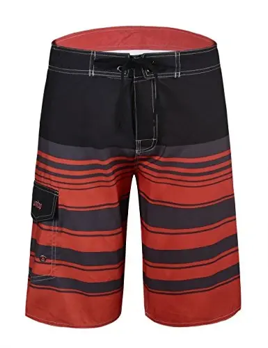 unitop Men's Board Shorts Summer Holiday Surf Trunks Quick Dry 