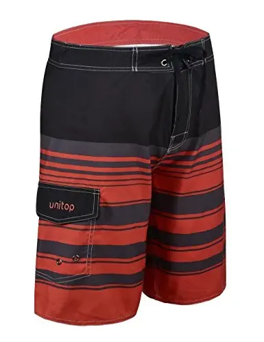 unitop Men's Board Shorts Summer Holiday Surf Trunks Quick Dry - UNITOP (1)