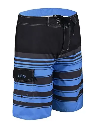 unitop Men's Board Shorts Summer Holiday Surf Trunks Quick Dry - 2