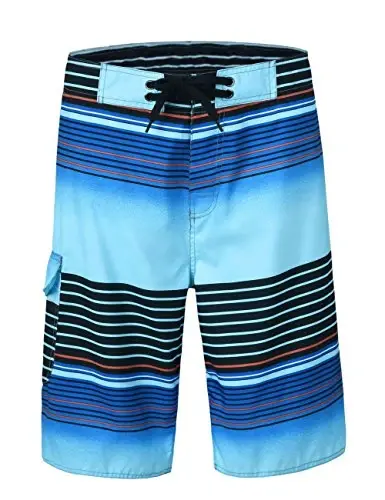 unitop Men's Board Shorts Summer Holiday Surf Trunks Quick Dry 