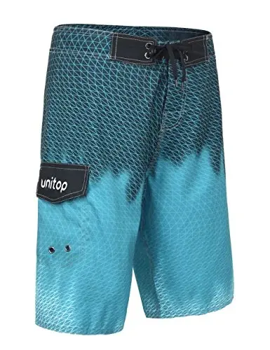 unitop Men's Swim Trunks Beachwear Quick Dry Hawaiian Printed - UNITOP (1)