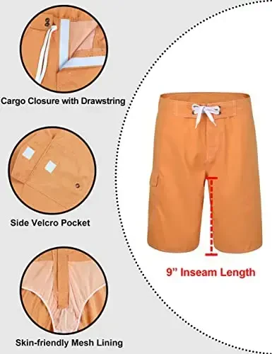 unitop Men's Swim Trunks Beachwear Quick Dry Hawaiian Printed - 4