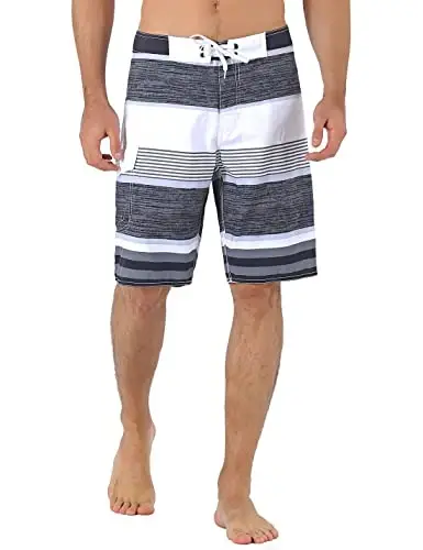 unitop Men's Board Shorts Summer Holiday Surf Trunks Quick Dry 