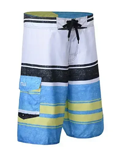 unitop Men's Board Shorts Summer Holiday Surf Trunks Quick Dry - 2