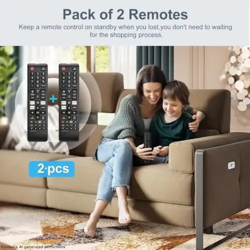Universal for Samsung Smart TV Remote Control Replacement (Pack of 2) - 1