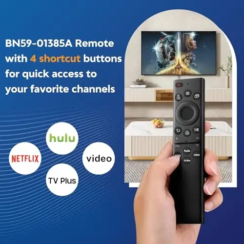Universal for Samsung-TV-Remote-Control Replacement,Compatible with All Samsung Smart Frame Curved QLED TVs - 4