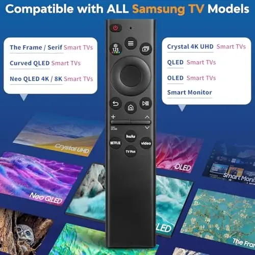 Universal for Samsung-TV-Remote-Control Replacement,Compatible with All Samsung Smart Frame Curved QLED TVs - 2
