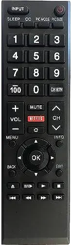 Universal Remote Control for All Toshiba TVs, LCD, LED, Smart, and 4K TVs. No Setup Needed. - 1