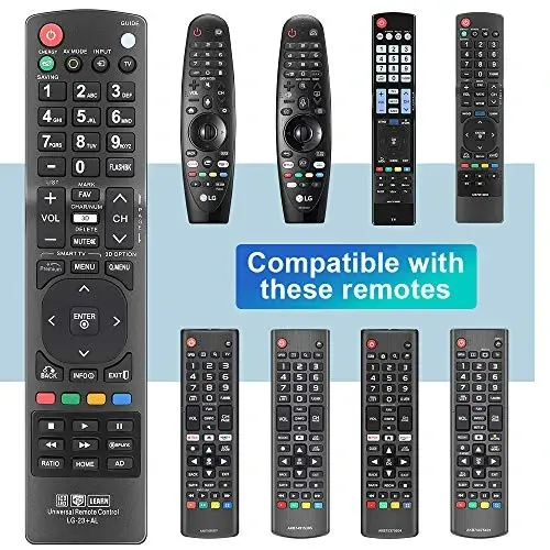 Universal Remote Control for Almost All LG TVs, for LG TV Remote | for LG LCD LED HD 3D Smart TVs, Learning Function - GVIRTUE (1)