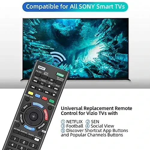 Universal Remote Control for Sony TV Remote All Sony 4K Ultra HD Smart LED HDTV Smart bravia TVs with Netflix Buttons(SN-14+AL) - 5